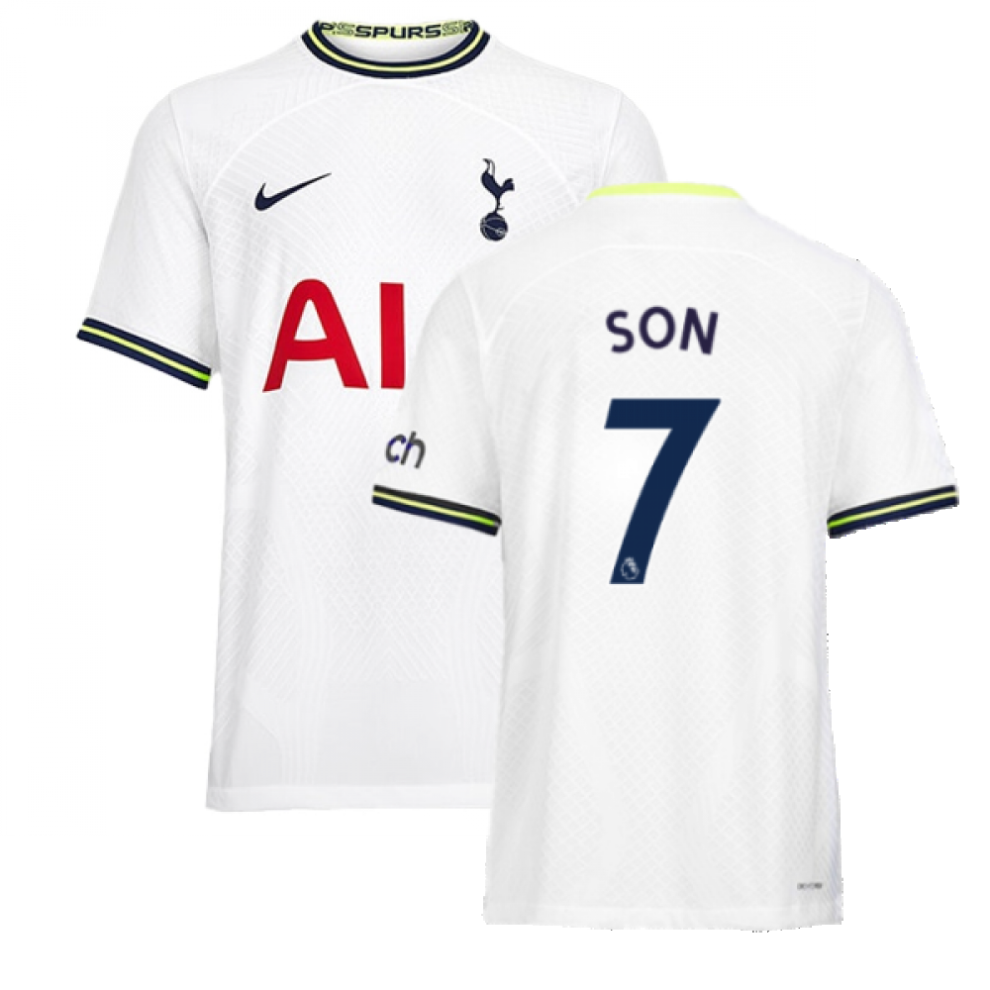 (S) 2022-2023 Tottenham Vapor Home Shirt (SON 7)