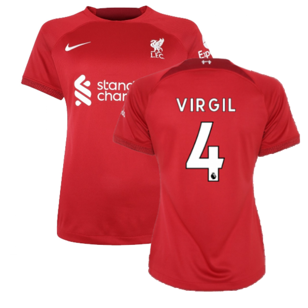 Nike (Xs) 2022-2023 Liverpool Womens Home (Virgil 4)
