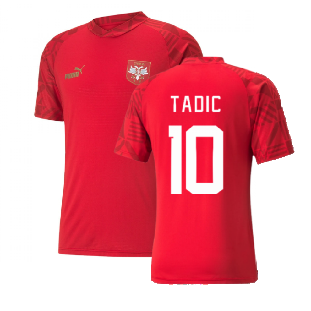 (L) 2022-2023 Serbia Pre-Match Jersey (Red) (TADIC 10)