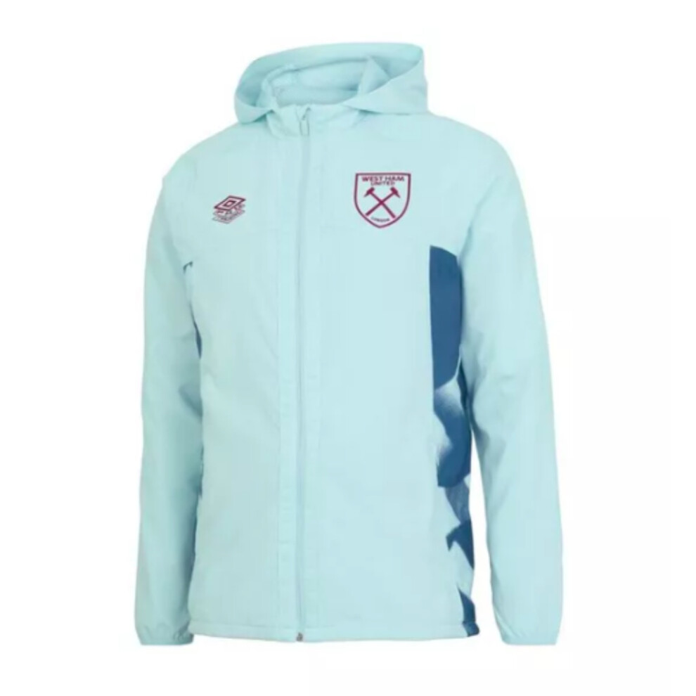 (3XL) 2022-2023 West Ham Shower Jacket (U) - Blue Glow