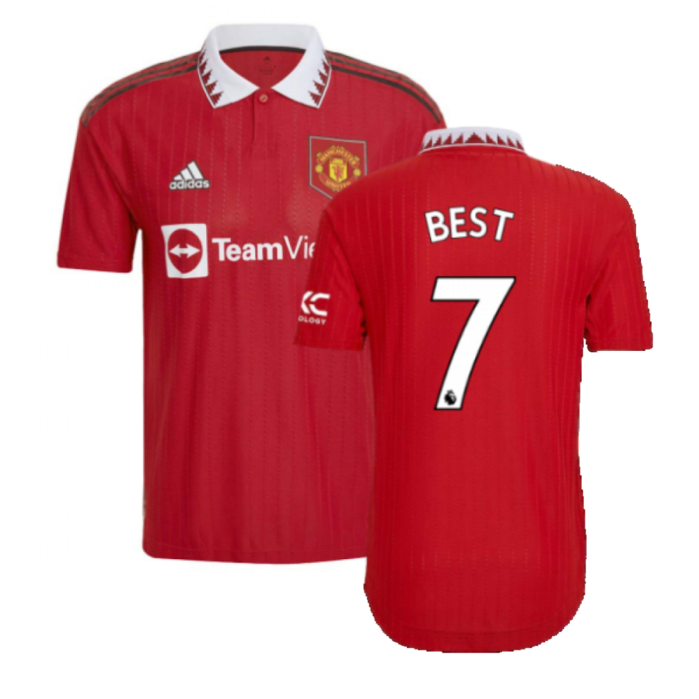 (XXL) 2022-2023 Man Utd Authentic Home Shirt (BEST 7)