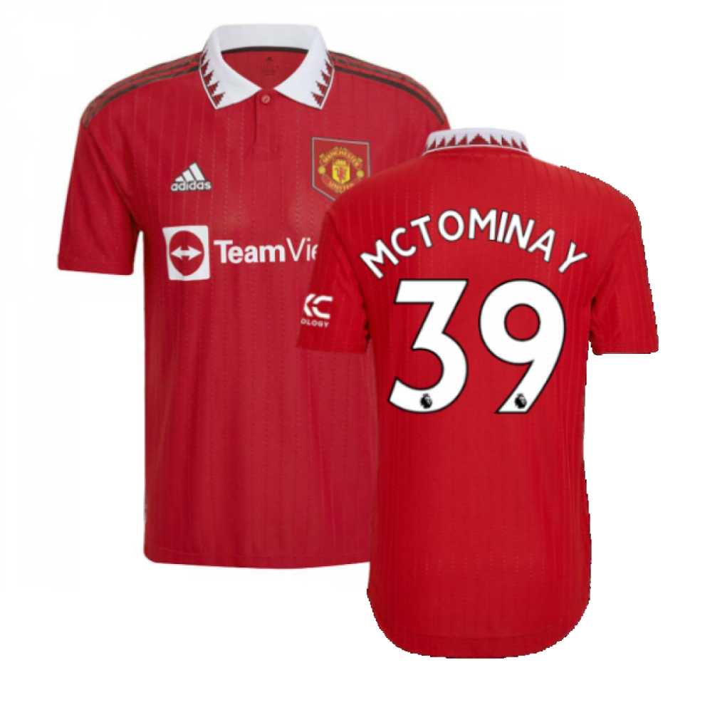 Adidas (Xxl) 2022-2023 Man Utd Authentic Home Shirt (Mctominay 39)