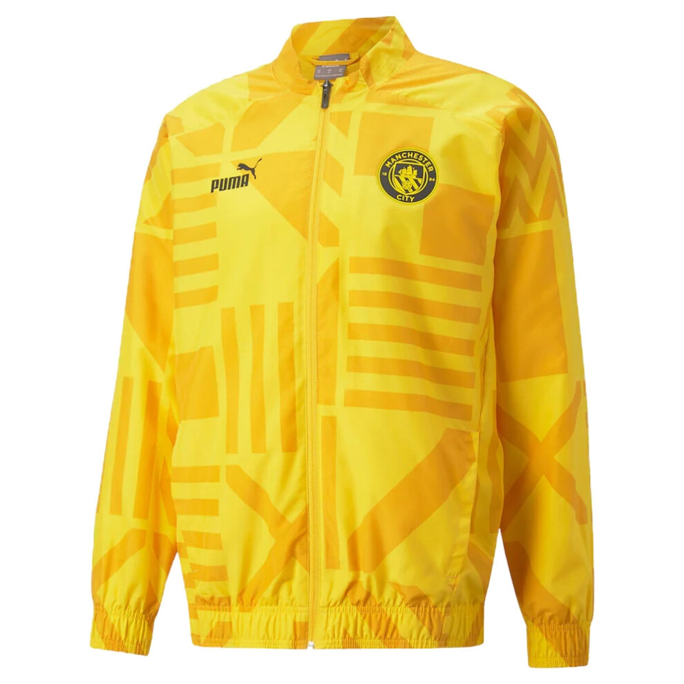 (XXL) 2022-2023 Man City Pre-Match Jacket (Yellow)