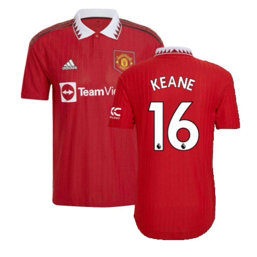Adidas (Xxl) 2022-2023 Man Utd Authentic Home Shirt (Keane 16)