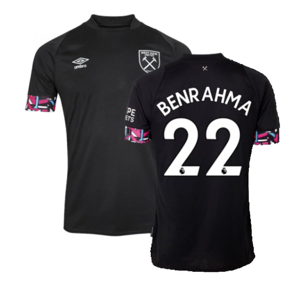 (LB) 2022-2023 West Ham Away Shirt (Kids) (BENRAHMA 22)