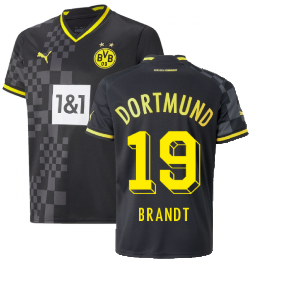 Puma (Sb) 2022-2023 Borussia Dortmund Away Shirt (Kids) (Brandt 19)