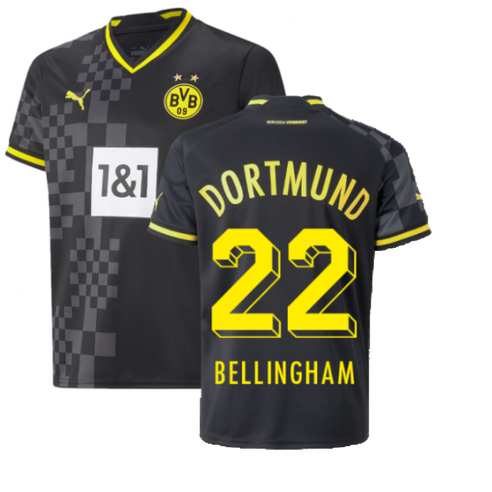 Puma (Xsb) 2022-2023 Borussia Dortmund Away Shirt (Kids) (Bellingham 22)