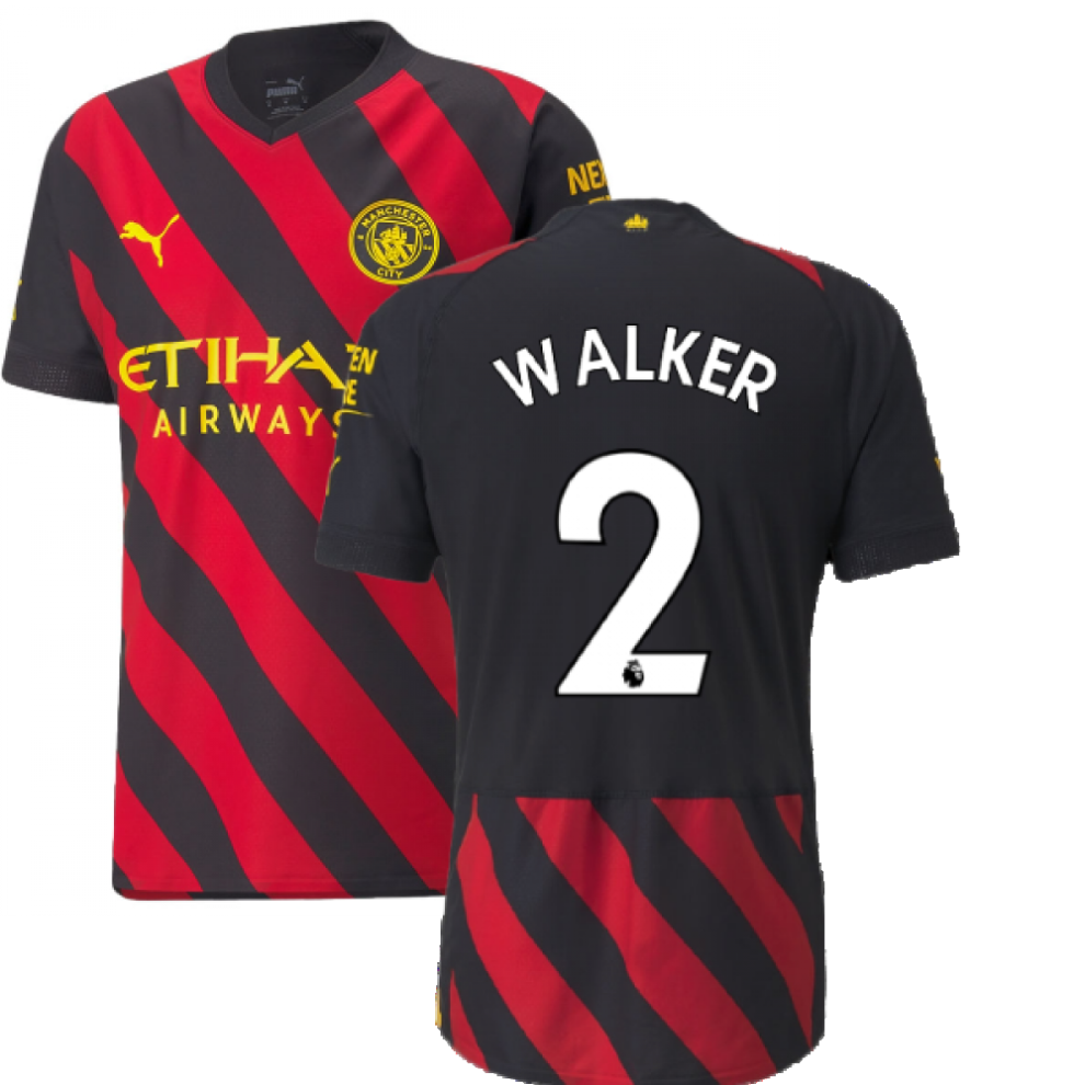 (S) 2022-2023 Man City Authentic Away Shirt (WALKER 2)