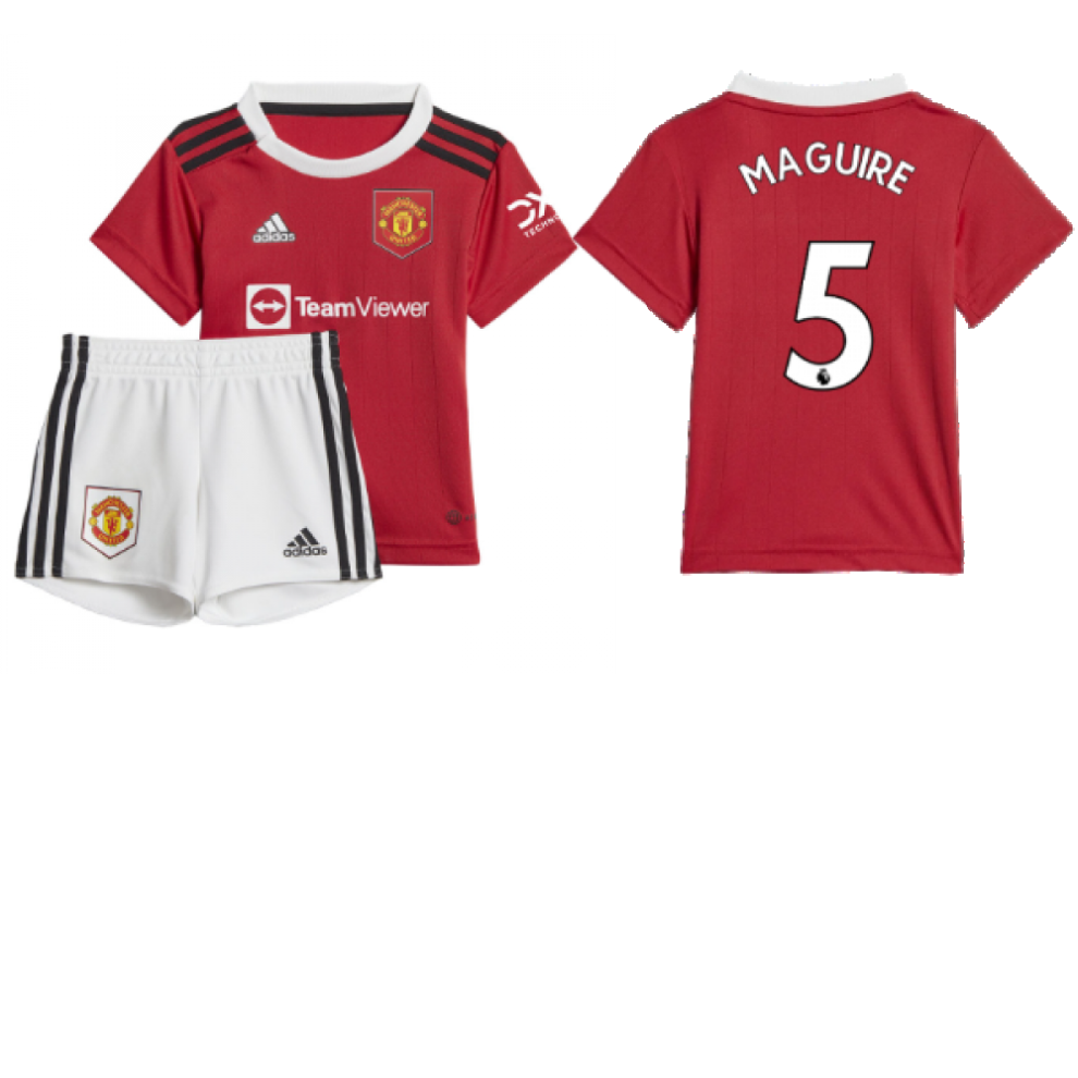 (6-9 Months) 2022-2023 Man Utd Home Baby Kit (MAGUIRE 5)