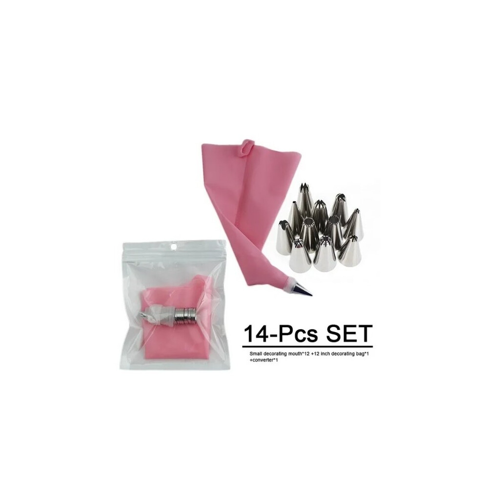 Multifunctional cake decoration tool pastry bag stainless steel cake mouth