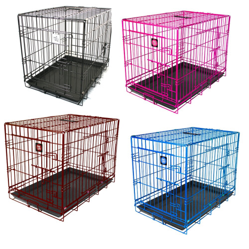 (Black, Medium) Dog Life Premium Dog Cages 1