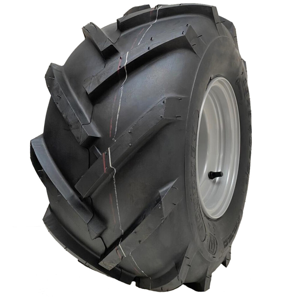 18x9.50-8 Open centre, cleated, rotovator lug ind plant tyre on a 4 stud 100mm P