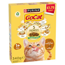 Go-Cat with a Tasty Chicken and Turkey Mix with Vegetables 1+ Years 340g (Case of 6)