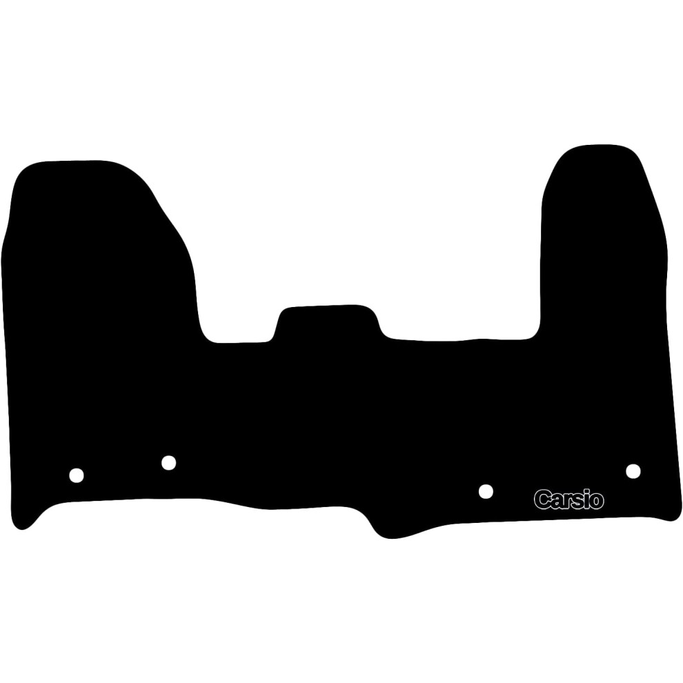 Carsio Store Black Carsio Carpet Van Cab Mats For Ford Transit Custom Auto 2018+ Tailored Fit Floor Mat Set Complete Accessory Custom Fitted