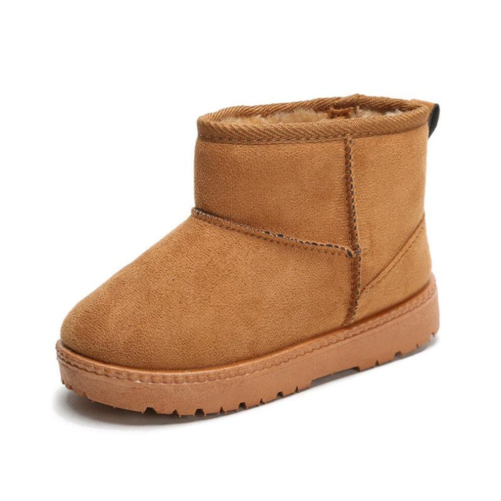 (camel, 34) Cotton Boys And Girls And Mother Warm Snow Boots Winter Cute Baby Child Style Women Cotton Boot