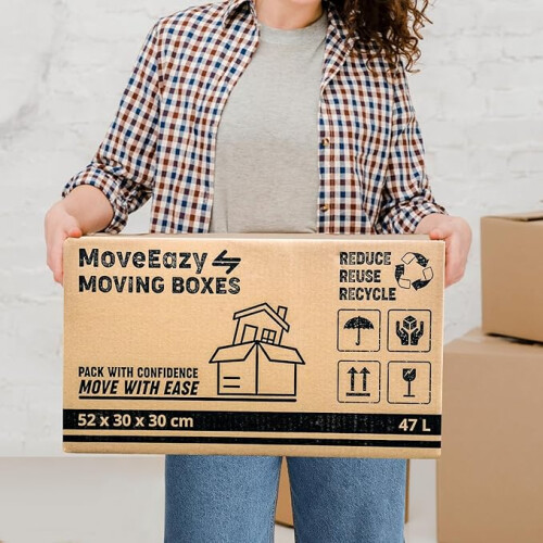 MoveEazy Cardboard Moving Boxes Pack of 10 Large Box 1