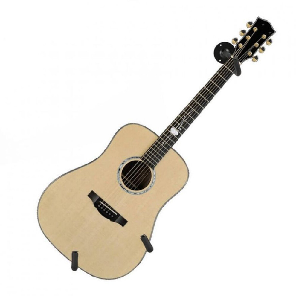 Universal Acoustic Guitar Hanger Hook Horizontal Guitar Wall Mount Holder Bracket With Screw Set