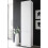 Bookcase 3 White Gloss Doors 6 Compartments Tall Narrow Bookcase 1