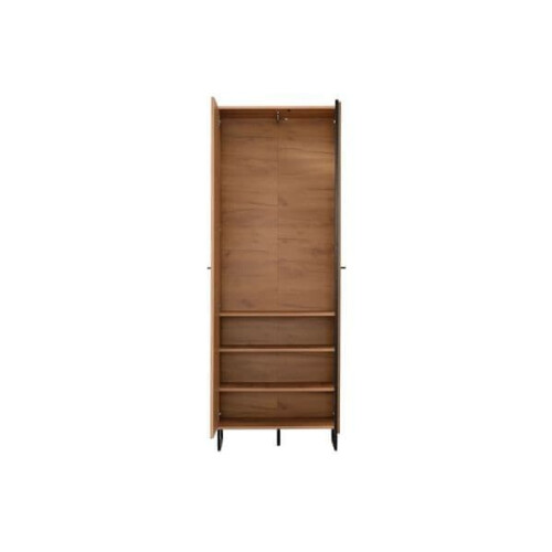 Wardrobe Oak Effect Tall Slim 2 Door Narrow Wardrobe 1