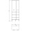 Wardrobe Oak Effect Tall Slim 2 Door Narrow Wardrobe 5