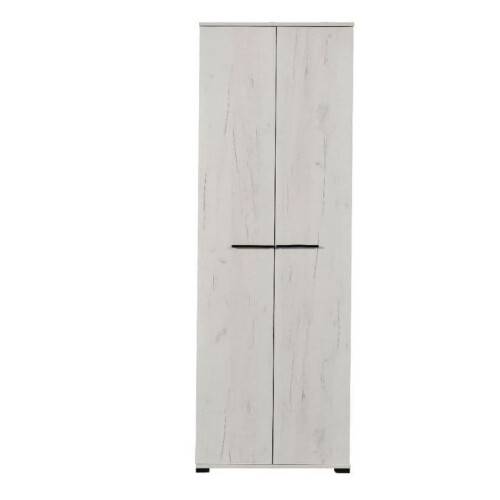Wardrobe Modern Oak Finish 2 Door Narrow Space Saving Wardrobe
