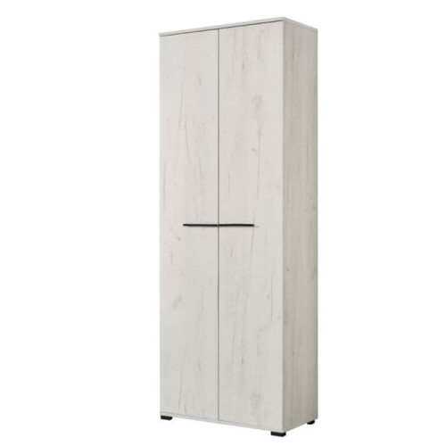 Wardrobe Modern Oak Finish 2 Door Narrow Space Saving Wardrobe 2
