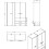 Wardrobe Modern Grey Oak Effect 4 doors, 2 Drawers Mirrored Wardrobe 5