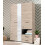 Wardrobe Modern Grey Oak Effect 3 doors, 2 Drawers Mirrored Wardrobe 3