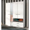 Wardrobe Modern White 4 doors, 2 Drawers Mirrored Wardrobe 1