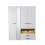 Wardrobe Modern White 4 doors, 2 Drawers Mirrored Wardrobe 2