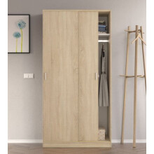 Wardrobes Hansen Canadian Oak Effect Small Narrow Sliding 2 Door Wardrobe - 3211 NEW!!!