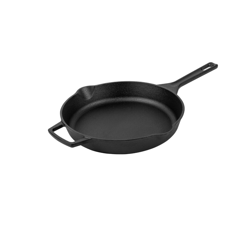 Prestige Cast Iron Skillet Frying Pan - Pouring Lips, Induction Oven Safe - 25cm
