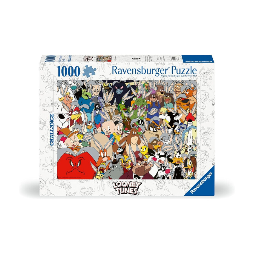 Photos - Jigsaw Puzzle / Mosaic Ravensburger Looney Tunes Challenge 1000 Piece Jigsaw Puzzle 12000409