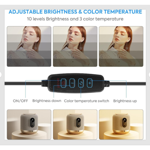2 Pack LED Video Light Kit, Dimmable USB Photography Lighting Kit 2