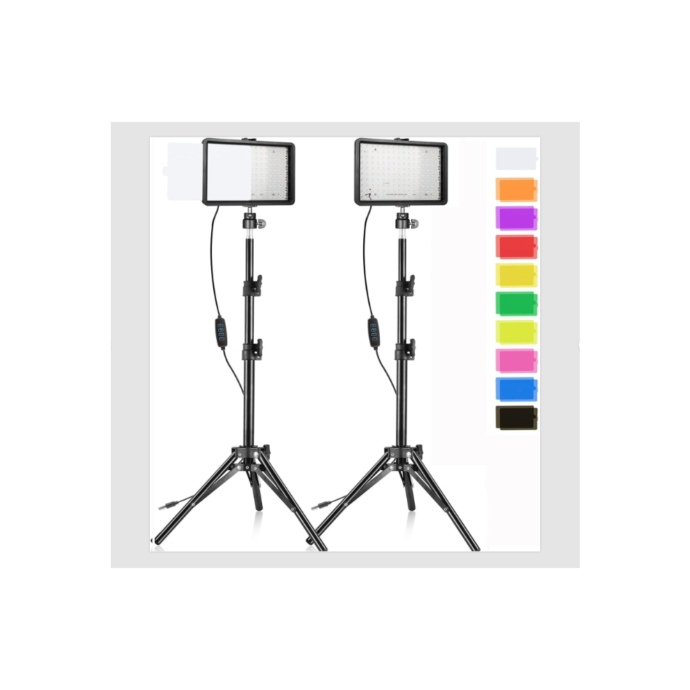2 Pack Led Video Kit, Dimmable Usb Photography Ing Kit Light 758899803492