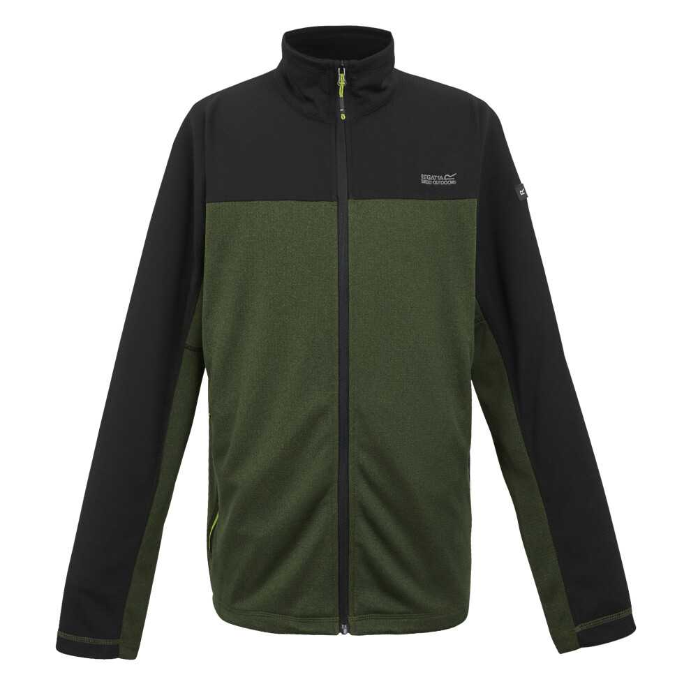 (L, Nephrite Green/Black) Regatta Mens Highton V Fleece Jacket