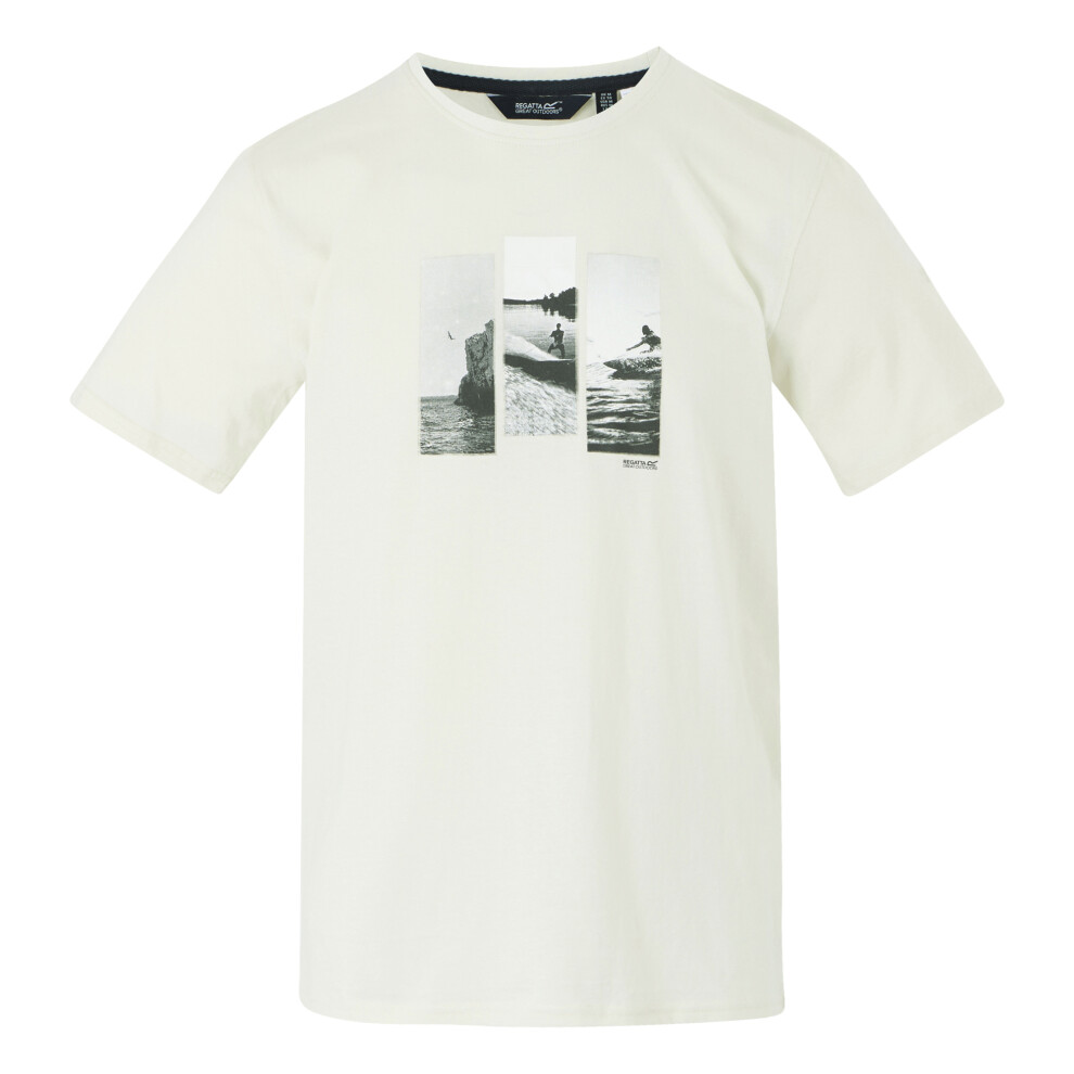 (XL, Stone White) Regatta Mens Cline IX Photograph T-Shirt