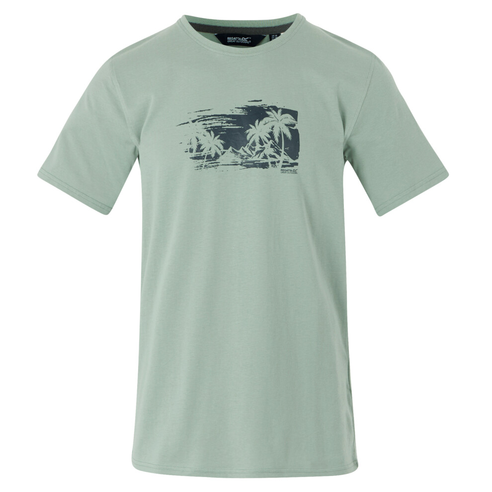 (5XL, Glacier) Regatta Mens Cline IX Beach T-Shirt