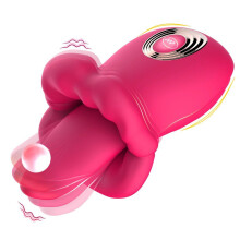 (pink) Female G-spot Vibrator Female Clitoral Tongue Vibrator Nipple Massager Anal Clitoral Stimulator Orgasmic Pleasure Sex Toys Adult Female Erotic Toys