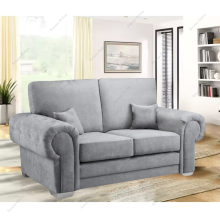 (Grey Velvet, 2 Seater Sofa) SNOOZE Online Verona 3 and 2 Seater Sofa Sets, 3 Seater Sofa For Living Room, Upholstered Plush Fabric 3 Seater Velvet Sofas