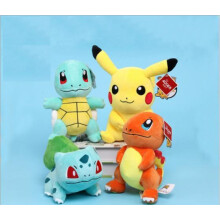 Peluche Pokémon 26 cm – Douce et mignonne, choisissez Pikachu, Squirtle, Charmander ou Bulbasaur