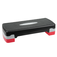 (RED) Aerobic Stepper Yoga Step Board Gym Fitness Exercise Cardio Adjustable Blocks