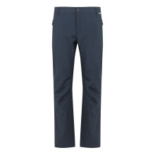 (30, Navy) Regatta Great Outdoors Mens Adventure Tech Geo II Wind Resistant Long Leg Softshell Trousers