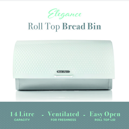 Swan Swan Elegance Bread Bin SWKA18532WHT (White) 1