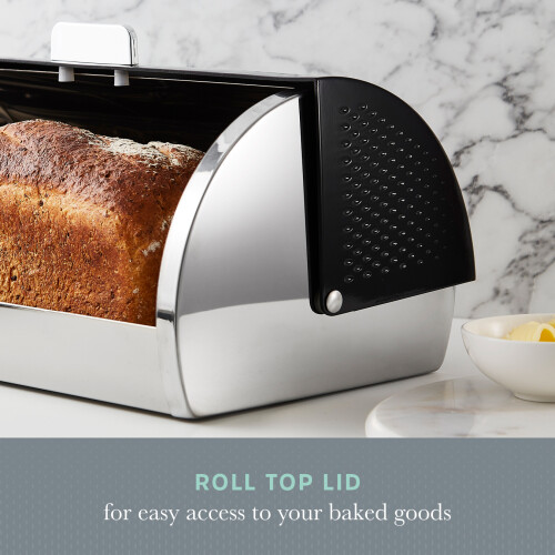 Swan Swan Elegance Bread Bin SWKA18532BLK (Black) 2