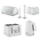 Swan Swan Elegance White Kettle 4 Slice Toaster Bread Bin Canisters Mug Set 1