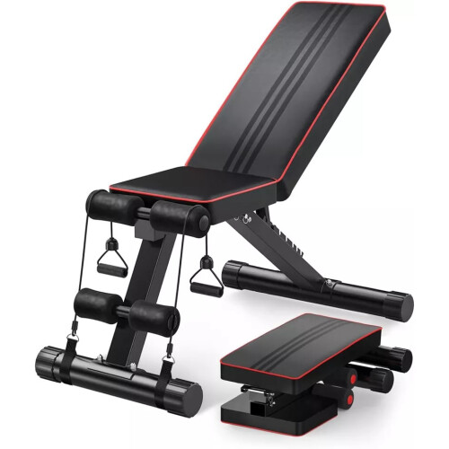 Commercial Grade Adjustable Sit Up Weight Bench Foldable Strength Training Gym