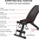 Commercial Grade Adjustable Sit Up Weight Bench Foldable Strength Training Gym 2