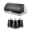Swan Swan Elegance Bread Bin & Canisters Kitchen Set (Black) 1