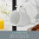 Swan Swan Elegance Black Bread Bin Canisters Towel Pole Mug Tree Set 2